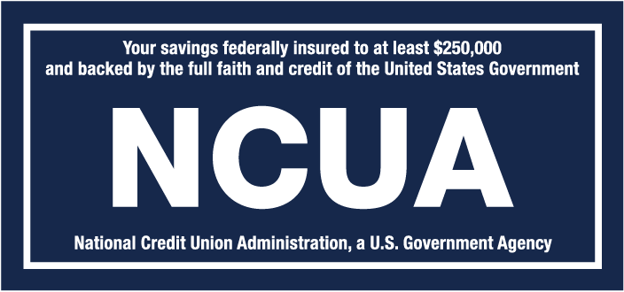 Image of the official NCUA Share Insurance Sign.