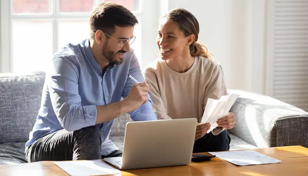 couple having financial discussion