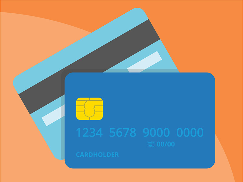 Credit card, symbolizing paying off credit card debt 